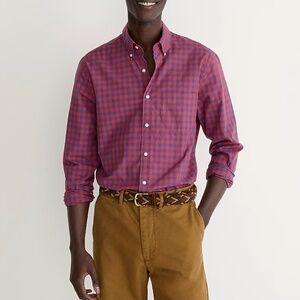 J Crew Secret Wash cotton poplin shirt — Slim Fit